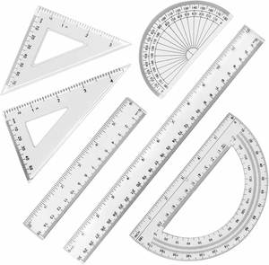 Clear Drafting Triangle Ruler